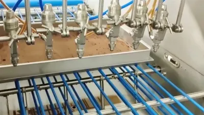 ماكينة رش السوائل ودهان بالبيض الآلية PTS4